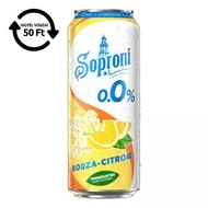 Alkoholmentes sör SOPRONI bodza-citrom 0,0% 500 ml DRS