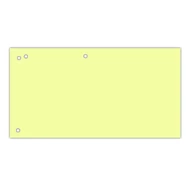 Elválasztócsík DONAU 105x235 mm karton sárga 100 darabos