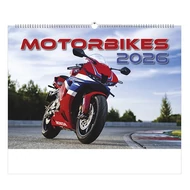 Falinaptár TOPTIMER T092 450x315mm fekvő Motorbikes 2026.