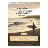 Falinaptár spirálozott NEBULO B/4 álló Motiváció 2026.