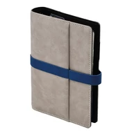 Gyűrűs kalendárium SATURNUS M225 chamois lapos szürke-kék műbőr 2026.