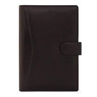 Gyűrűs kalendárium SATURNUS S212 sárga lapos fekete marhabőr 2026.