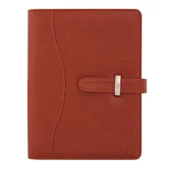 Gyűrűs kalendárium SATURNUS S437 fehér lapos cseresznye műbőr 2026.