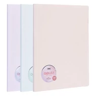 Iratvédő mappa DELI Colorful A/4 40 zsebes PP vegyes pasztell színekben