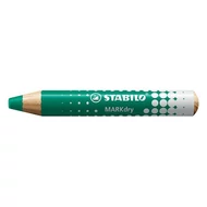 Jelölőceruza STABILO MARKdry fehér táblákhoz és flipchartpapírhoz vastag kerek heggyel zöld
