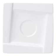 Kávéscsésze alj AMBITION Kubiko fehér 11,5 cm 6 darabos