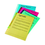 Lefűzhető genotherm ESSELTE A/4 55 mikron narancsos kék 10 darabos