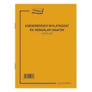 Nyomtatvány egészségügyi nyilatkozat és vizsgálati adatok NYOMELL