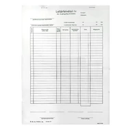 Nyomtatvány leltárfelviteli ív áru és göngyöleg felvételére VECTRALINE 50x3