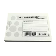 Nyomtatvány távozási engedély 50x2