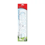 Sablon vonalzó OPTIMA 30cm