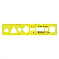 Sablon vonalzó OPTIMA fluor 20cm