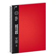 Spirálfüzet kockás ARS UNA College A/4 80 lapos piros