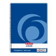 Spirálfüzet vonalas HERLITZ A/5 80 lapos perforált lyukasztott