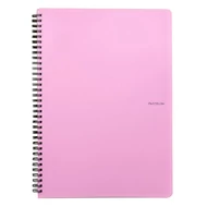 Spirálfüzet vonalas PASTELINI A/4 60 lapos pink