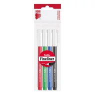 Tűfilc ICO TintenPen átlátszó kupakkal 0,5mm 4 darabos