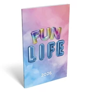 Zsebnaptár LIZZY CARD A/6 heti papírborítós Flow 2026.