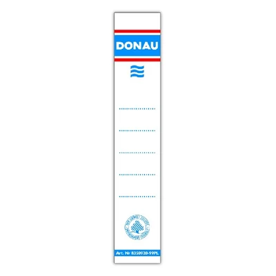 Cserecímke iratrendezőhöz DONAU 75 mm 33x153 cm öntapadós fehér