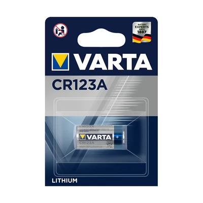 Gombelem VARTA CR123 1-es
