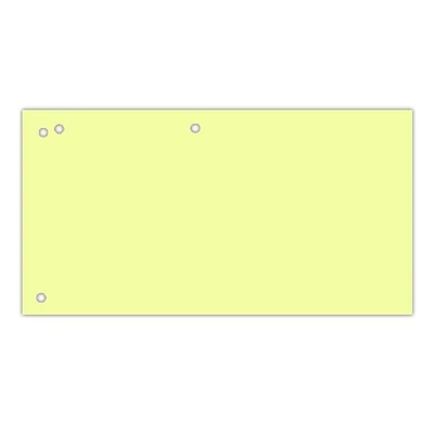 Elválasztócsík DONAU 105x235 mm karton sárga 100 darabos