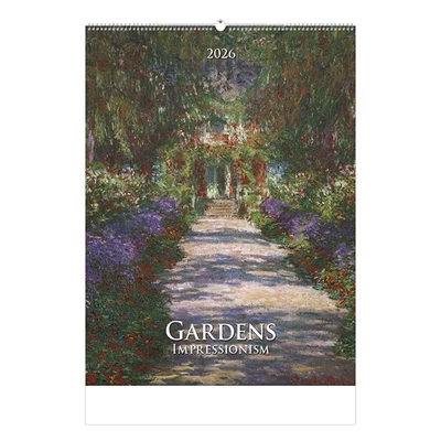 Falinaptár TOPTIMER T096 420x560mm álló Gardens impressionism 2026.