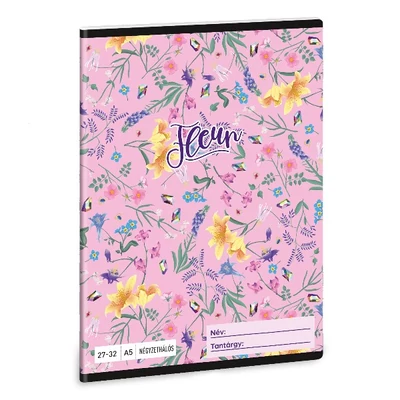 Füzet ARS UNA A/5 32 lapos kockás 27-32 Fleur