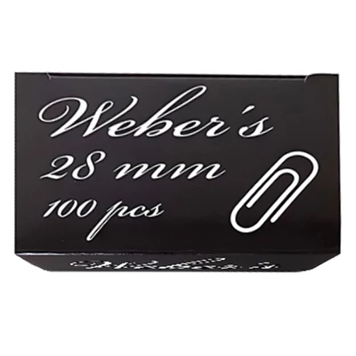 Gemkapocs WEBER`S 28mm nikkel 100 darabos