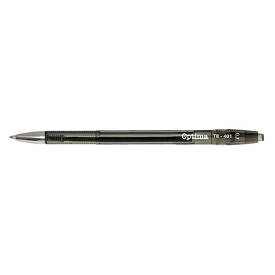 Golyóstoll OPTIMA nyomógombos TB 401 0,7 mm fekete
