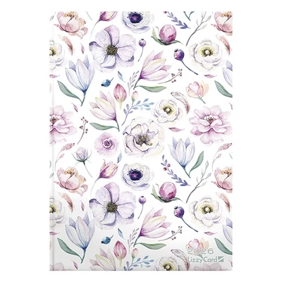 Határidőnapló LIZZY CARD A/5 napi szivacsos Flower college 2026.