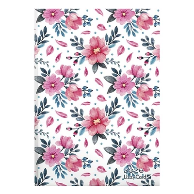 Határidőnapló LIZZY CARD B/6 heti keménytáblás Sweet flowers 2026.