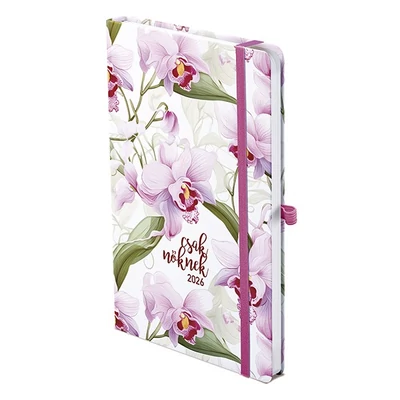 Határidőnapló TOPTIMER "Csak nőknek" N018 A/5 heti fehér lapos Orchidea 2026.