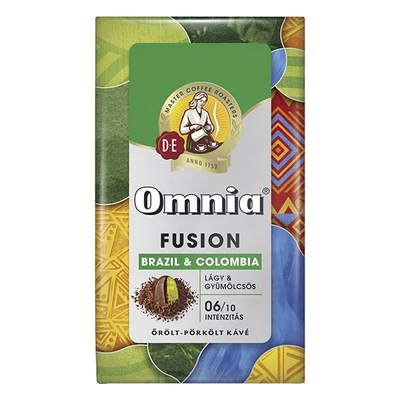 Kávé őrölt DOUWE EGBERTS Omnia Fusion Brazil&Colombia 225 g