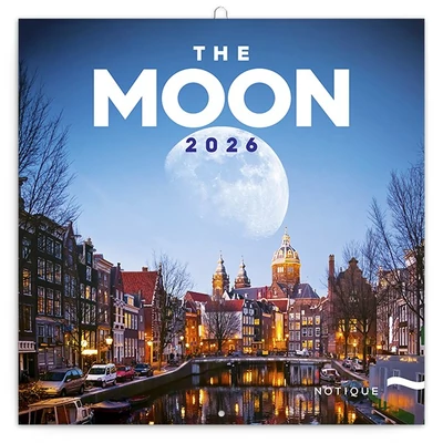 Lemeznaptár REALSYSTEM 300x300mm The moon 2026.