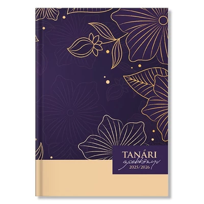 Tanári zsebkönyv PD CALENDAR papírborító A/5 Bloom 2025-2026