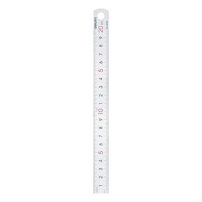 Vonalzó DELI fém 20 cm